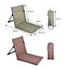 Outdoor Camping Leichter bequemer Klappstuhl Park Freizeit Strandstuhl Tragbarer einzelner Lazy Chair Rückenlehnenstuhl