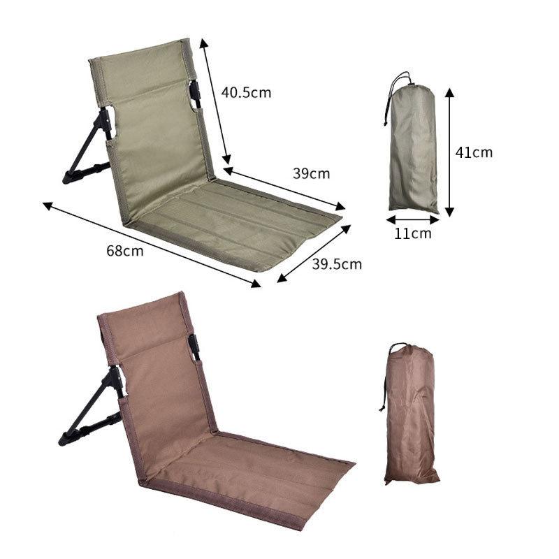 Outdoor Camping Leichter bequemer Klappstuhl Park Freizeit Strandstuhl Tragbarer einzelner Lazy Chair Rückenlehnenstuhl