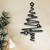 [Wall Decoration Christmas Tree] Elegant Black Christmas Tree Wall Art - Non-Electric Holiday Decor for Indoor & Outdoor.