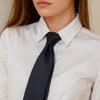 Solid Color Black Necktie Stripes Retro Cravat Fashion Men Necktie  Suit Accessories