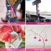 WTEMPO Cowboy Hat Mini Disco Ball Keychain Bling Disco Ball Keychain Ornament DIY Retro Keychain Set Car Key/Door Key/Bag Christmas Tree Decor Pendant