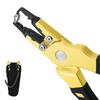 SANLIKE Fishing Split Ring Line Cutter with Pliers, Pliers, Pliers, Multi-functional, Lightweight, Case, Silver/Gold (Gold)