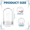 Transparent Dome Cover Diy Handmade Display Fresh Flower Petals Decoration Plastic-covered Christmas Snowman Protective Box