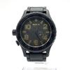 Used NIXON THE RUBBER 51-30 Black Blue Dial 300m Water Resistant Swiss Movement Men's Watch Working Condition