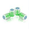WHAQY1 2026 Hot For VW VOLKSWAGEN 4Pcs Metal Car Tire Valve Caps Tyre Wheel Stem Air Valve Cover For Volkswagen VW R RLINE GTI Golf Blu