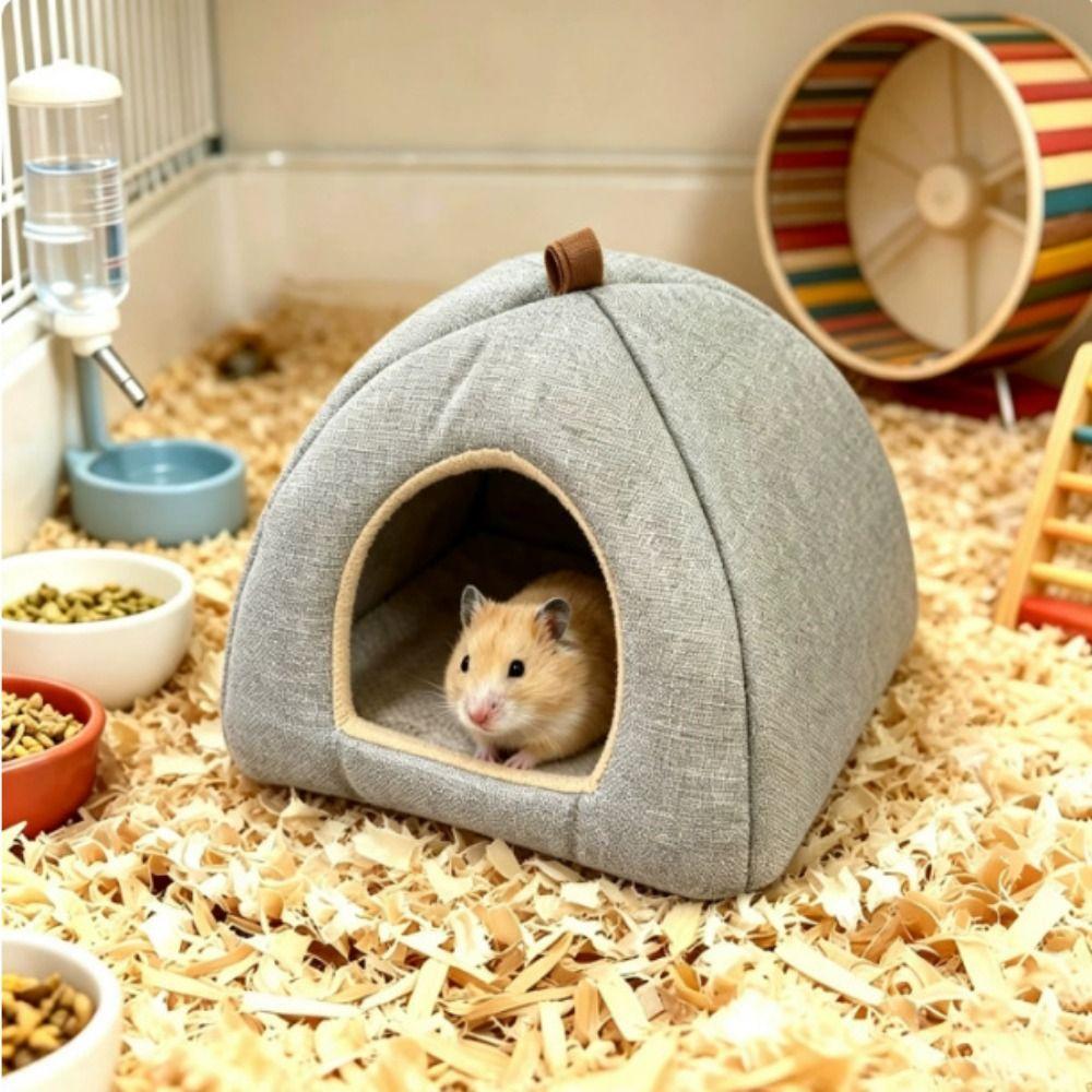 Cotton Line Guinea Pig House Hanging Loop Small Pet Bed Portable Hamster Shelter Small Pets