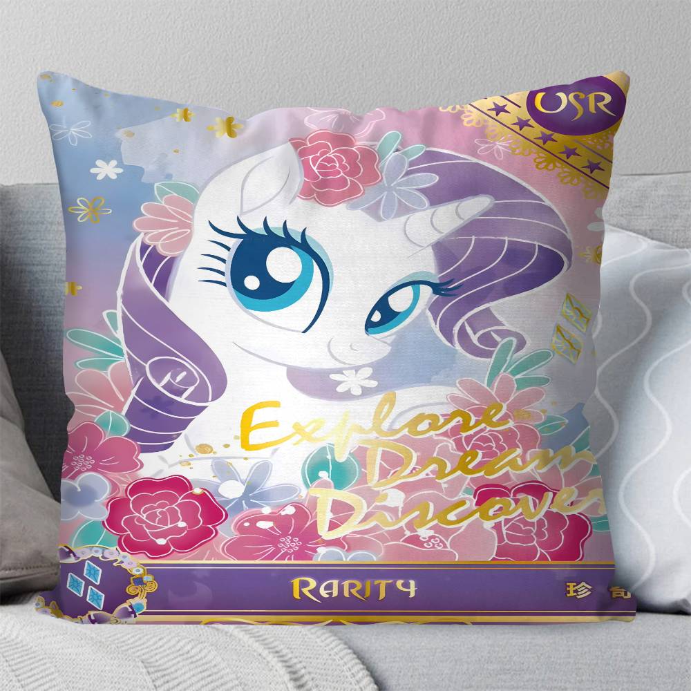 Anime My Little Pony   Pillow Case Square Pillow Bedroom Sofa Leisure Comfort Cushion Car Living Room Home Decoration