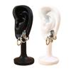 DYS Human Ear Earrings Holder, 3D Printed Earring Stand, Shape Jewelry Hanger Display Stand for Dresser Countertop