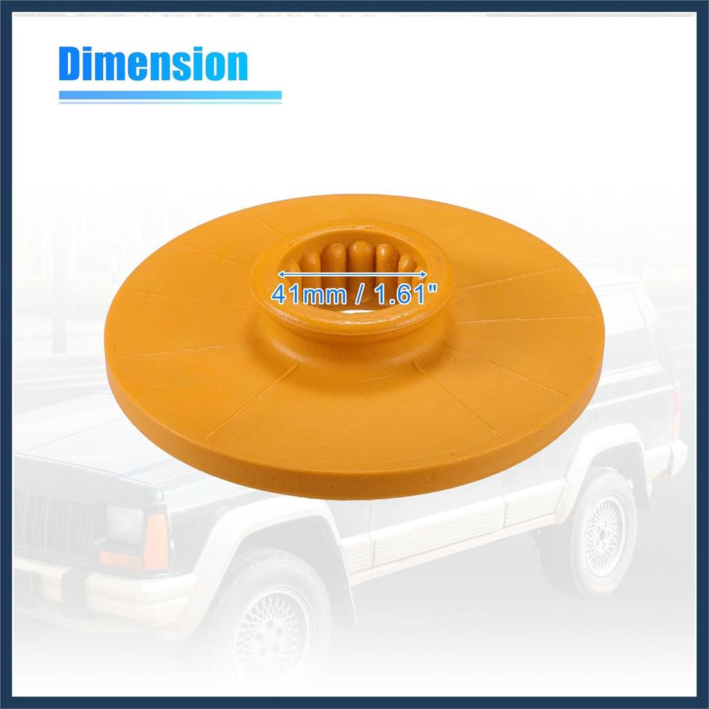 2pcs 5.31 Inch Rear Suspension Bump Stop Strut Bumper Bump Stop for Chevrolet Impala 2014-2020 No.13330714 Rubber Yellow Stylish Design