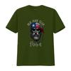 1964 Texas Old Man Club Vintage T Shirt Cotton Crew Neck  with Patriotic Bandana Print Vintage Washed Designer Clothes
