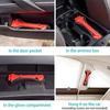 2 pezzi Martello di Sicurezza Mini per Auto 2 in 1 Martello di Emergenza per Salvare Vite Taglia Cintura di Sicurezza Frangivetro Dispositivo di Soccorso per Auto