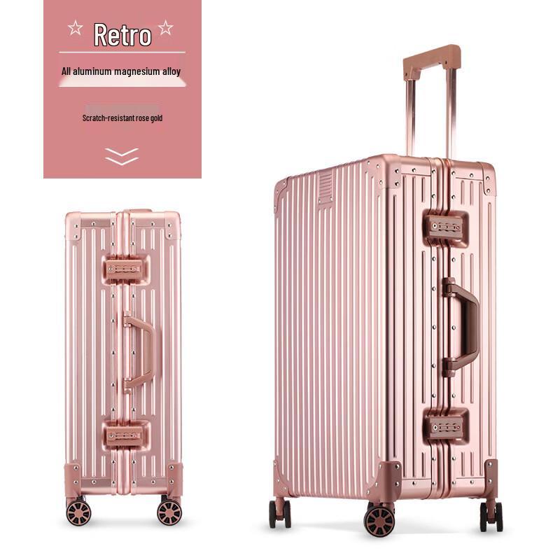 Douxiaozhu Aluminum-Magnesium Alloy Hardside Luggage 20 inch