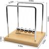 QLKUNLA Culla di Newton Palline di Equilibrio Gadget di Scienza Fisica Decorazione da Scrivania Giocattolo a Movimento Cinetico per Casa e Ufficio