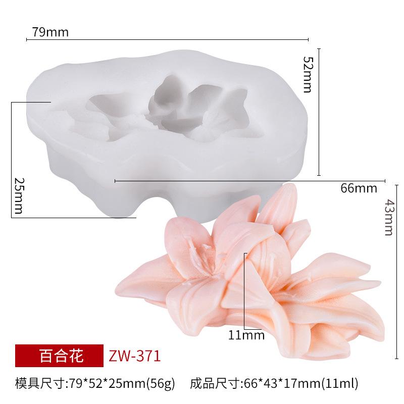 

[YU]Rose Silicone Molds For DIY Flowers Fondant Cupcake Chocolate Candy Ice Cream Sugar Desserts Candle Soap Plaster Resin Mold