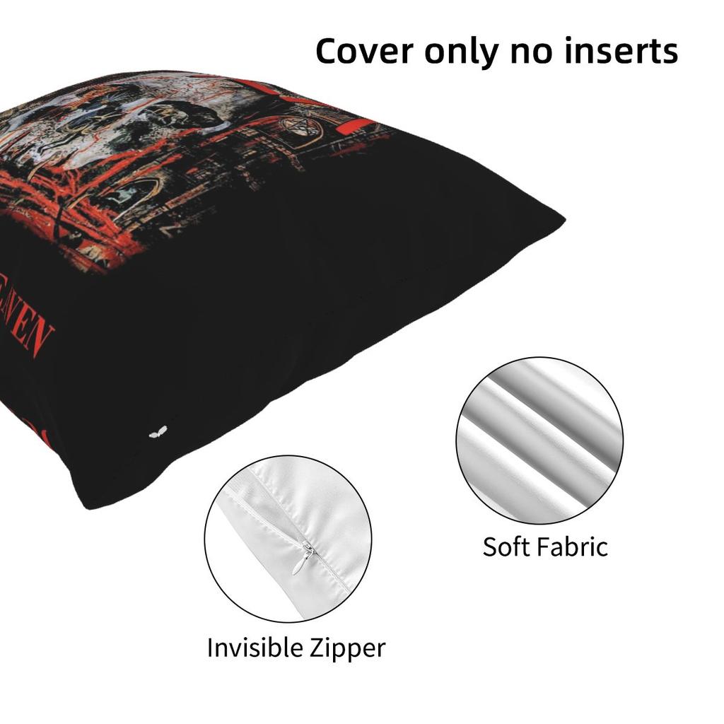 South Of Heaven Slayer Square Pillowcase Pillow Cover Cushion Decor Comfort Throw Pillow for Home Bedroom