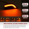 Lcvr9 Fender Side Marker Light Turn Signal Lights for 2021 2022 2023 2024 GMC Yukon XL Chevrolet Tahoe Suburban Cadillac Escalade ESV