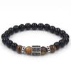 Geometric Alloy Micro Inlaid Diamond Car Wheel Bead Bracelet For Men And Women