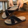 Summer Men Sandals Beach Slippers Fashion Outdoor Slippers Casual Beach Water Sports Shoes Breathable Hollow Flip Flops Cheap Male Aqua Sneaker