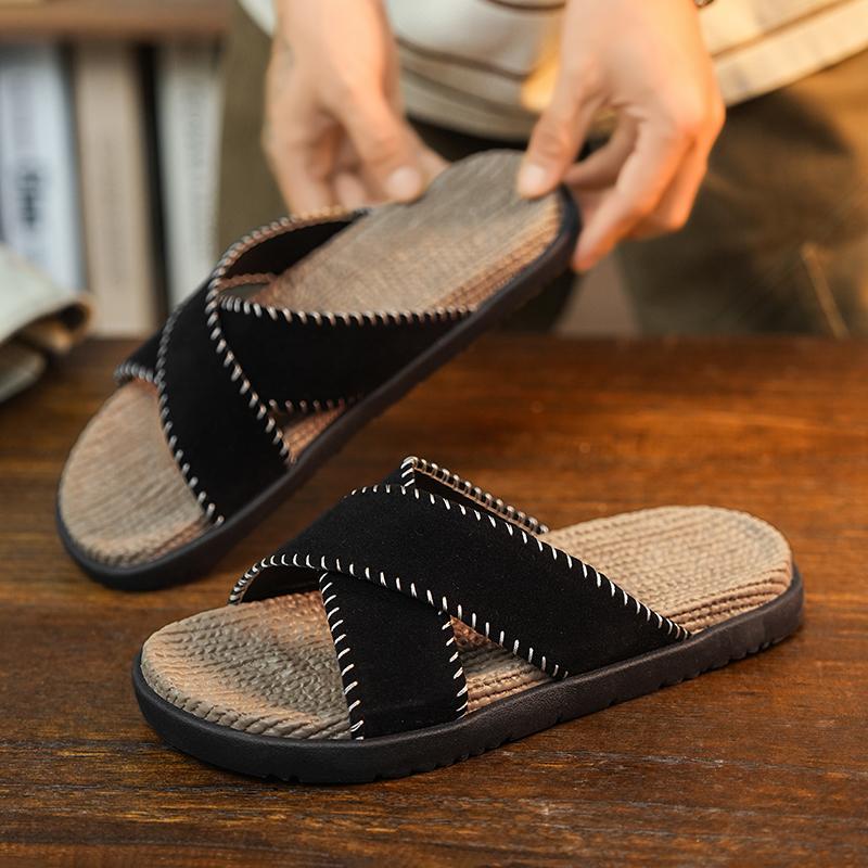 Summer Men Sandals Beach Slippers Fashion Outdoor Slippers Casual Beach Water Sports Shoes Breathable Hollow Flip Flops Cheap Male Aqua Sneaker