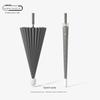 24-Rib Automatic Umbrella, Large Size, Extra-Large, Factory Bulk Straight Handle Long Handle Umbrella, Dual-Use for Sun and Rain, with Logo Printing