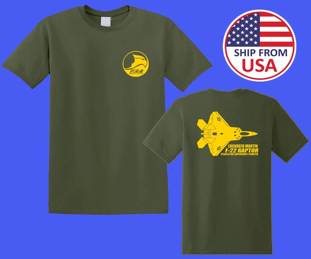 Lockheed Martin F22 Raptor Men s Army Green Size S-5XL 4XL