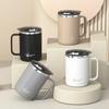 304 Stainless Steel Double Wall Insulated Coffee Mug With Handle Portable Sealed Water Cup Large Capacity Drinking Cup