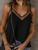 2026 Spring/Summer Women's Solid Color Mesh V-Neck Camisole - European & American Fashion