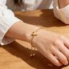 Hypoallergenically Stainless Steel Heart Hollow Bracelet Adjustable Fit Wristchain for Sensitive Skin Daily Wear
