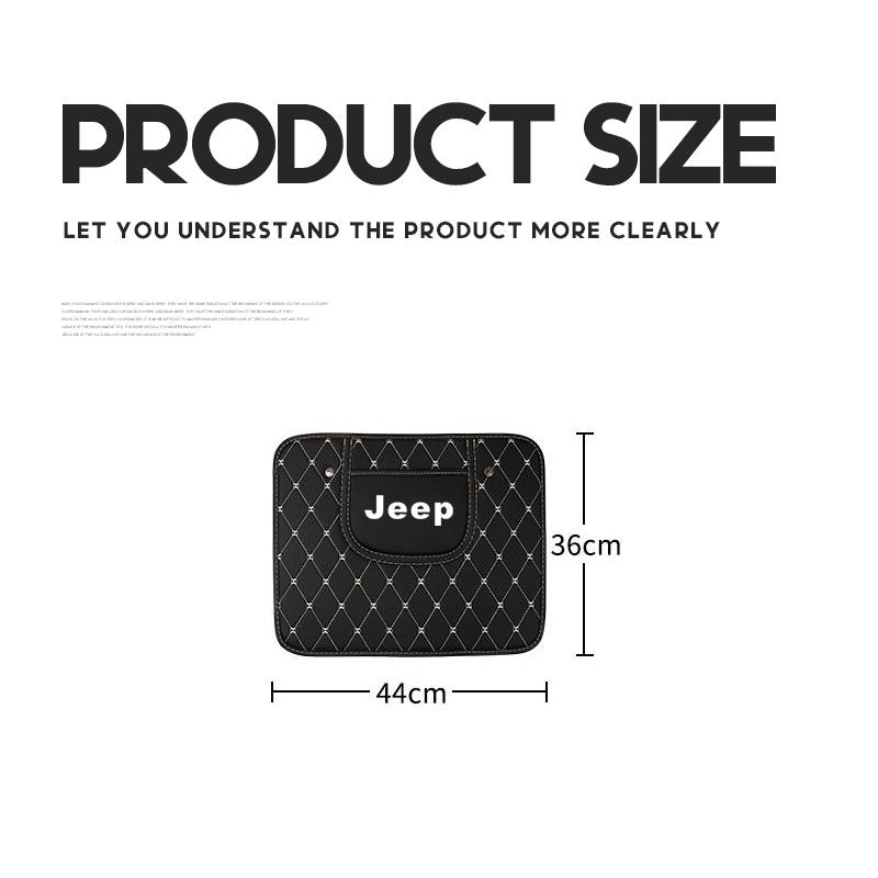 1Pcs Jeep Car Seat Backrest Protection Anti-kick Mat For Jeep Renegade Compass Grand Cherokee Wrangler Patriot Liberty Rubicon AKN1