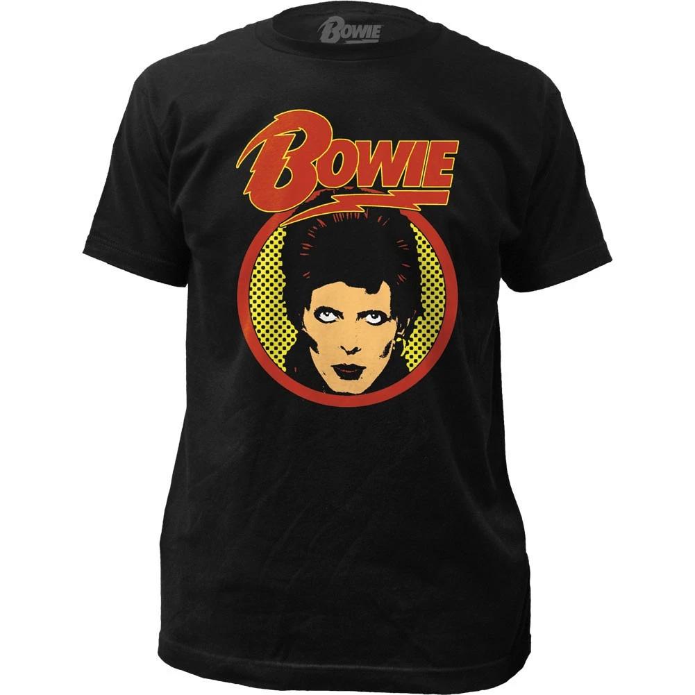 

David Bowie Glam Shot Mens T Shirt Music Classic Concert Rock Band Tee New Black 4XL