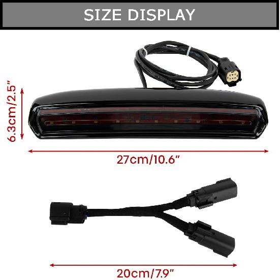 PSLER Motorcycle Rear Tour Pack LED Lid Light Motorcycle Lighting Accessory Running Light Brake Light Turn Signal Blinker for CVO Electra Glide Ultra