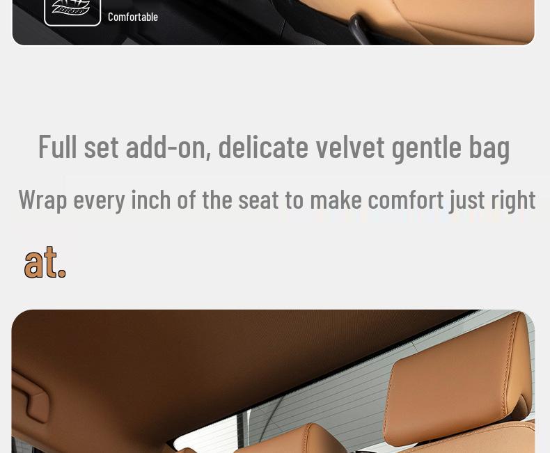 Ford Car Seat Cushion for Focus, Edge, Ruiqi, Lingrui, Explorer - All Seasons Seat Cover