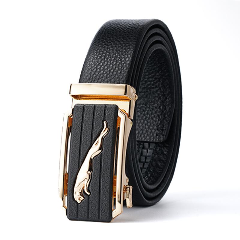 First Layer Cowhide Men'S Belt Wallet Combination Set Cowhide Automatic Buckle Belt Wallet Gift Box