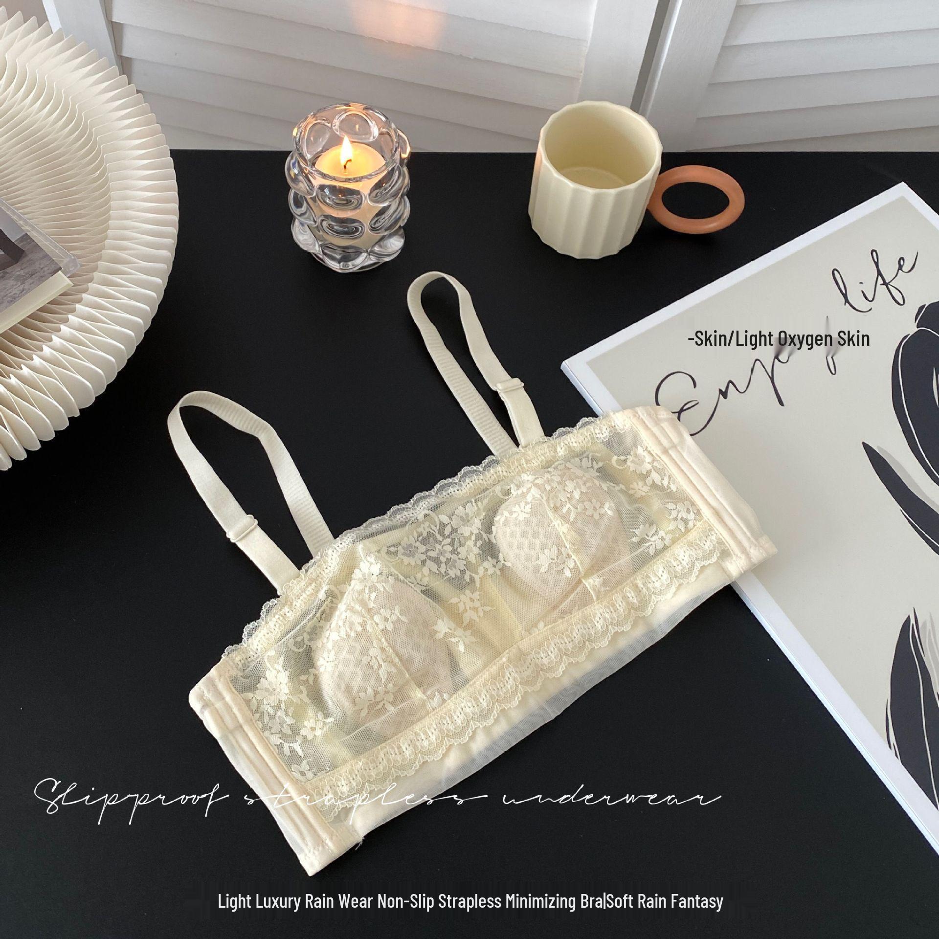 

Ультратонкий бюстгальтер без бретелек: Минимизирует большой бюст, Не скользит, Предотвращает провисание, Летний стиль. 34/75BC шампанского