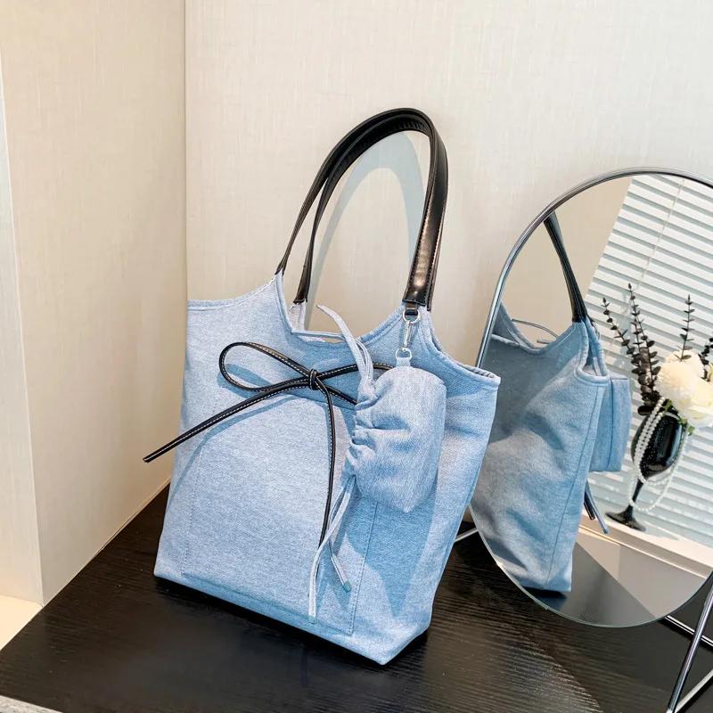 Damenhandtasche mit großem Fassungsvermögen, Sommer neu, schlicht und vielseitig, lässige Achseltasche, modisch und vielseitig