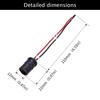 HUIQIAODS T10 Motorcycle Light Bulb Socket Bulb Holder Wire Harness