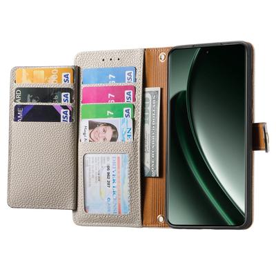 For Xiaomi 14T Pro Case RFID Blocking Zipper Pocket Leather Wallet Phone Cover with Strap