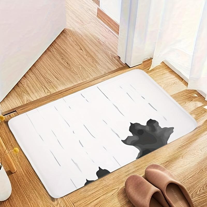 1PC Halloween Paw Kitchen Rug Non-Slip Door Mat Pop design Bathroom Rug Bath Mat Carpet for Home Sink Laundry Decor
