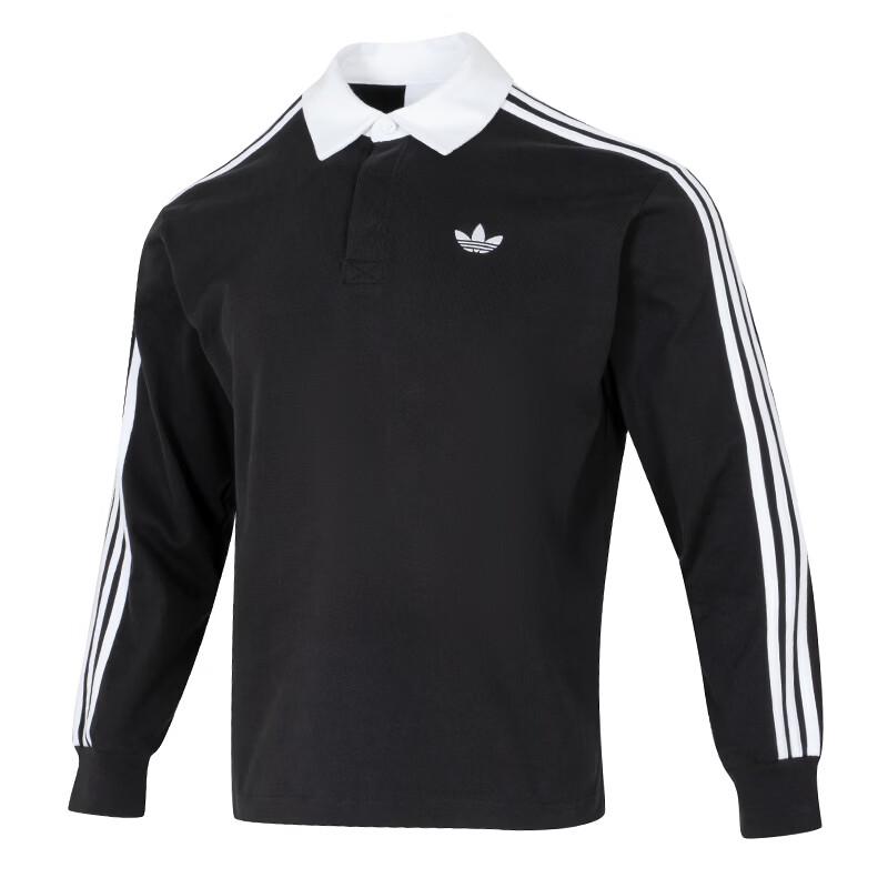 adidas Men's Classic 3-Stripes Breathable Long-Sleeve Polo Shirt