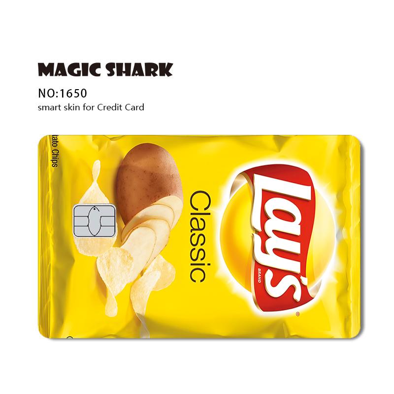 Nieuwe Magic Shark Anime Geld Opladen 404 Fout ID Spel Machine Film Huid Sticker voor Pinpas Bank Creditcard Large Chip