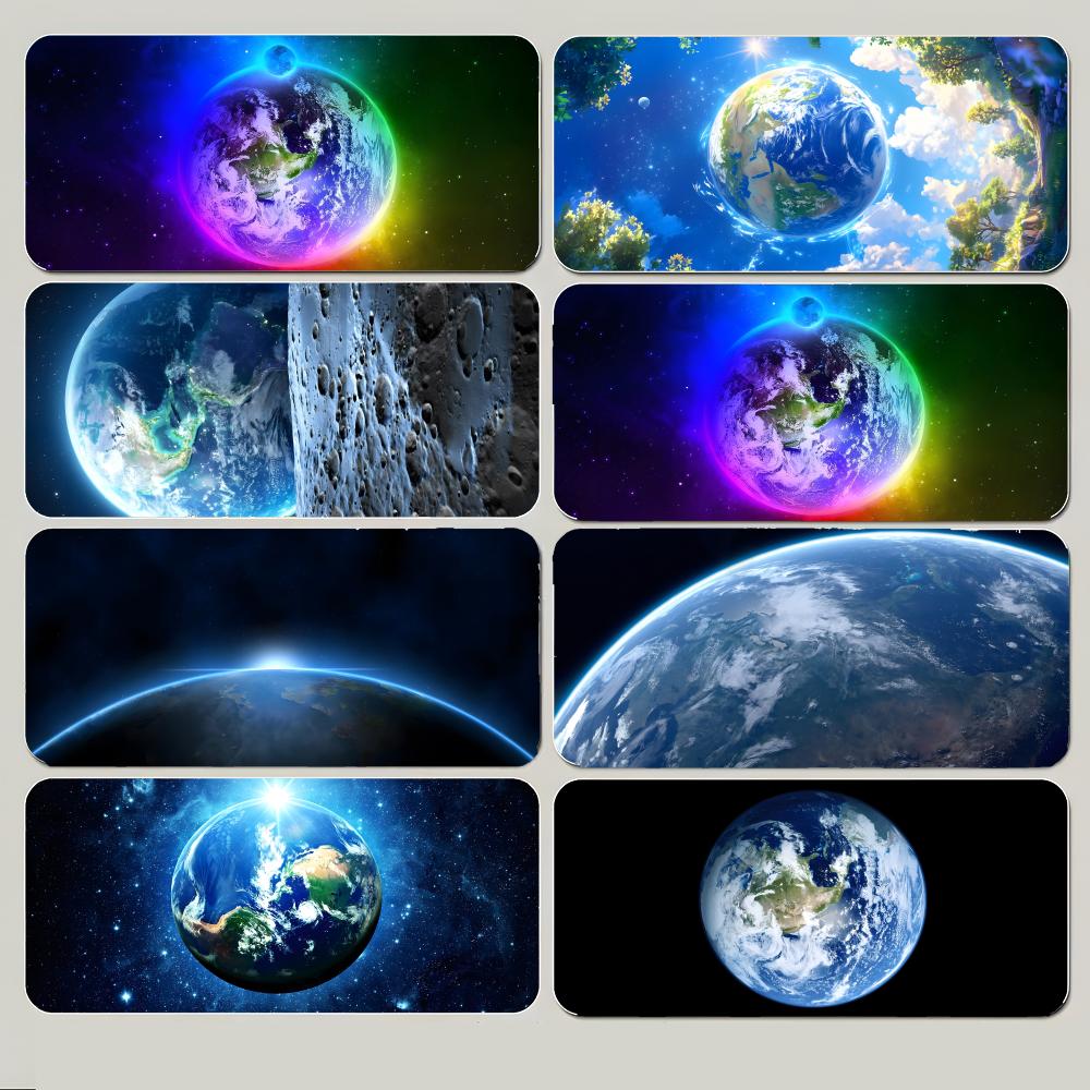 Earth Beautiful Natural Planet Art Mouse Pad Large Gaming Mousepad With Thick Stitched Edge NonSlip Desk Mat