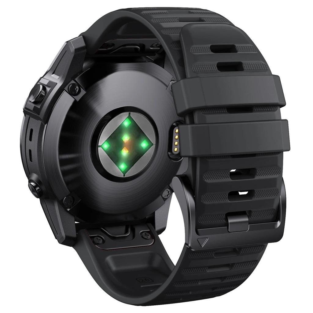22/26mm QuickFit Silikonarmband für Garmin Fenix 8 Pro 7X 6X Pro/Epix Pro Gen 2 51mm 47mm Band für Forerunner 970 965 Uhrenarmband