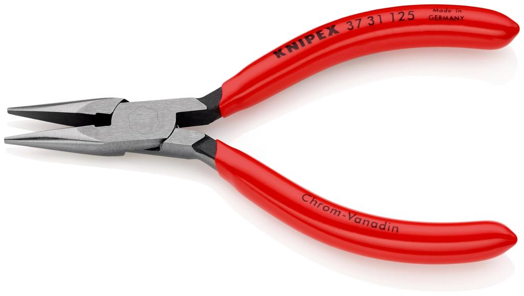 KNIPEX Verstell 125mm Ideal für Montage von Präzision einschließlich Uhrmacherzangen, Länge, 3731-125SB, Maschinenbau,