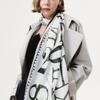 ONSZ Number Print Long Scarf