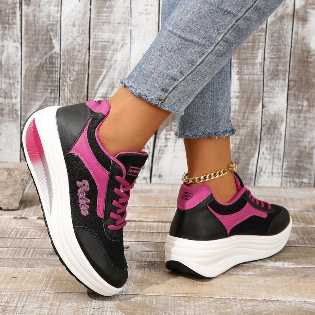 Fashion Women Casual Sneakers Woman Fashion Platform Vulcanized Shoes Sneakers Women Breathable Walking Shoes Plus Size Zapatillas Mujer