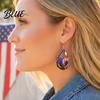 Stars Stripes Earrings 1 Pair Hollow Drop for Women Fourth