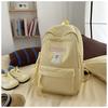 School bag new high value fresh sweet candy color backpack junior high school students lightweight travel backpack