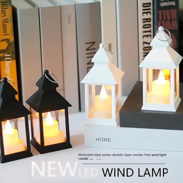 Retro LED vánoční dekorace svíček pro okna a místa konání