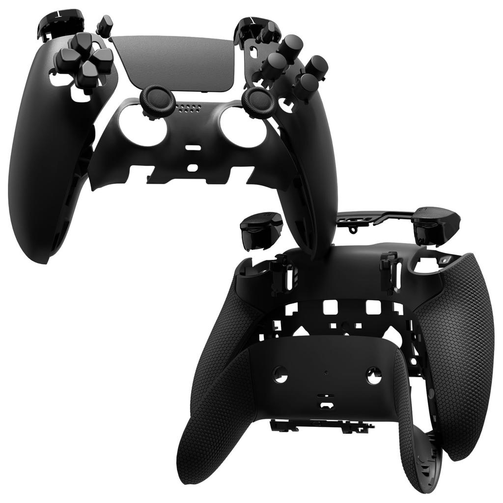eXtremeRate PS5 Edge Controller Compatible Full Set Shell Button Rubber Grip Bottom Front and Rear Decorative Interchangeable Custom Replacement