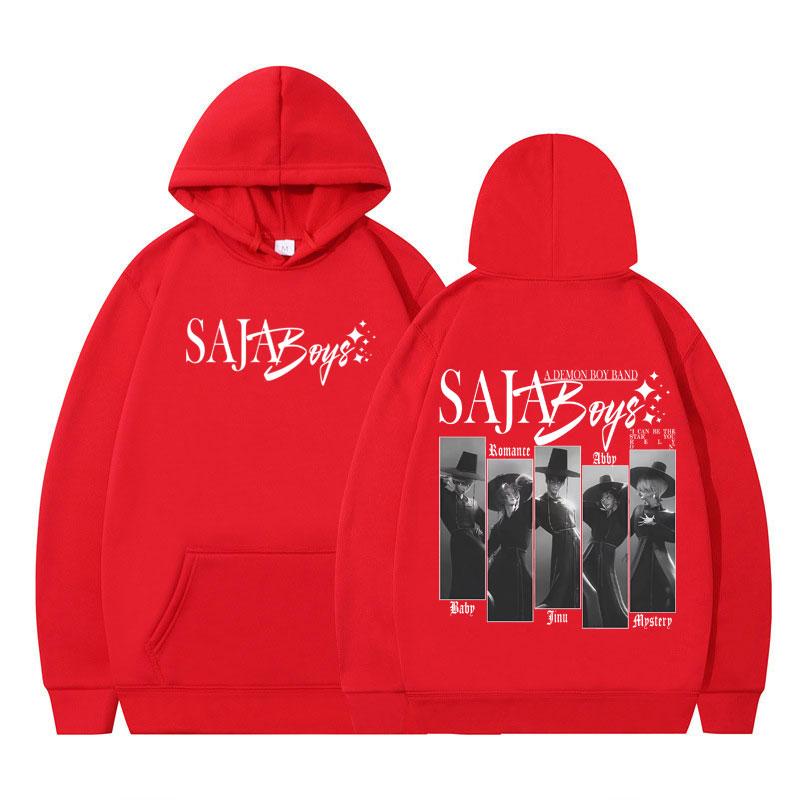 Kpop Demon Hunters Saja Boys Fashion Hoodie Men Women Vintage Pullover Winter Long-sleeved Loose Casual Oversized Sportswear